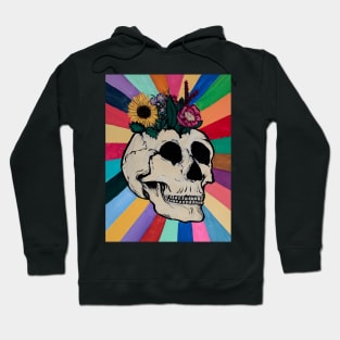 Skull and Flowers Hoodie